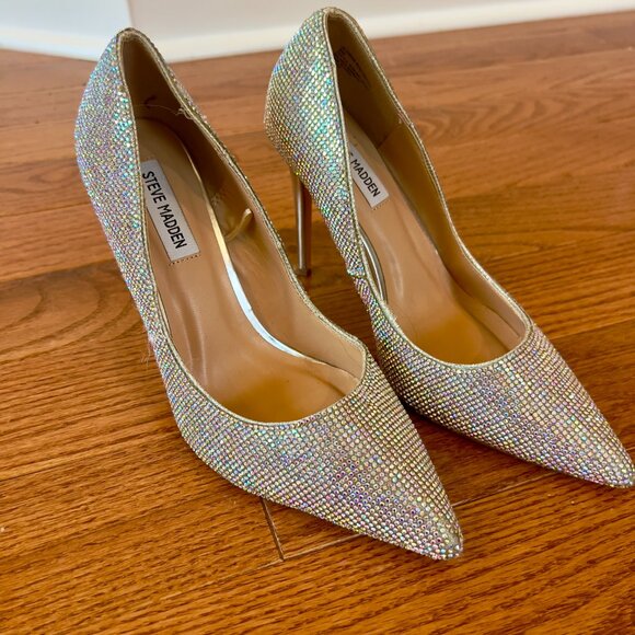Stuart Weitzman rhinestone heels size 9 - Picture 2 of 5